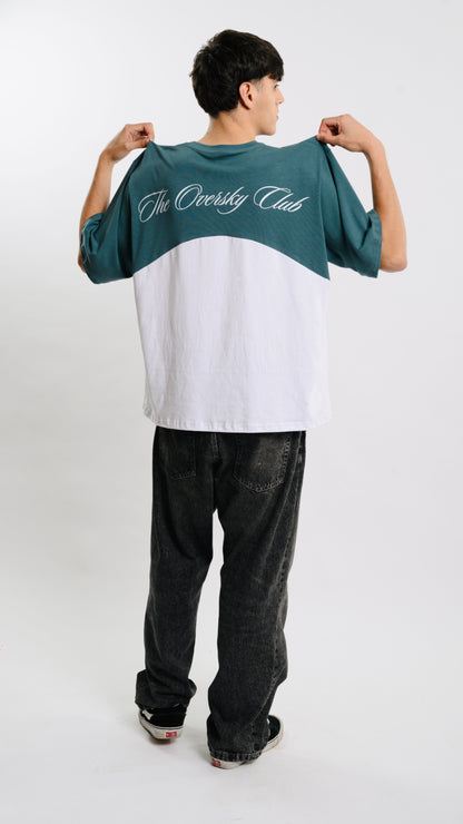 Remera boxy combinada
