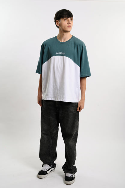 Remera boxy combinada